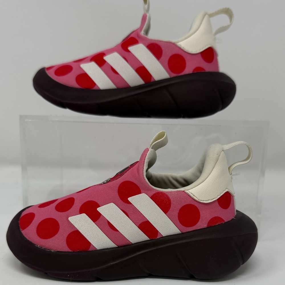 Adidas toddler girls Minnie Mouse Monofit Slip-on Training Sneakers Size 51/2 K - Picture 3 of 8